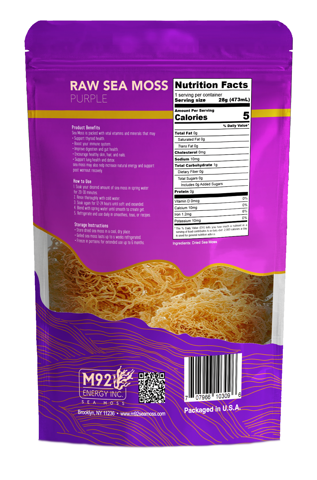 Wild Crafted Purple Power Sea Moss
