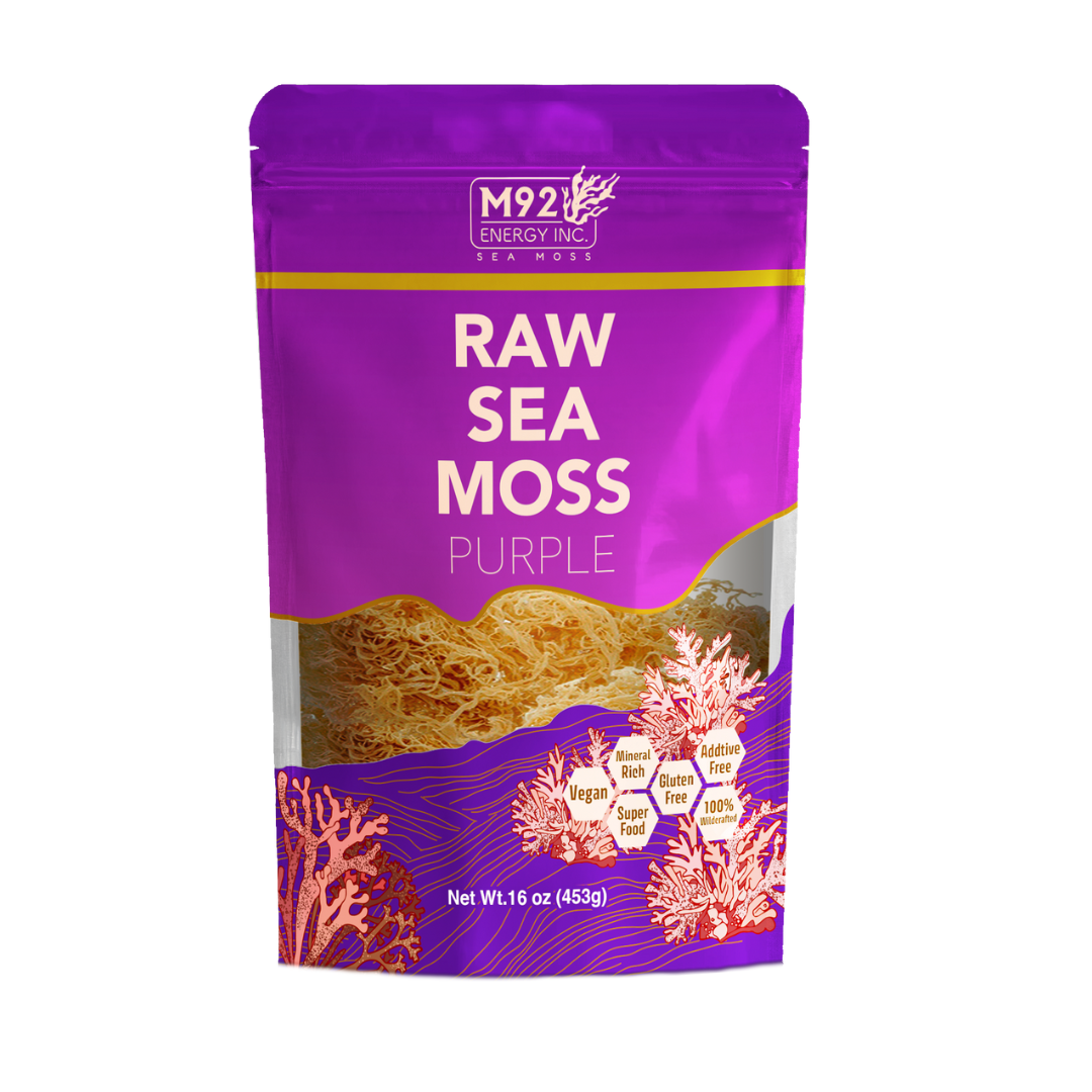 thumbnail image 2 of 100g Wildcrafted Purple Sea Moss From Grenada – 100% Organic Sun Dried Irish Moss 2 of 4