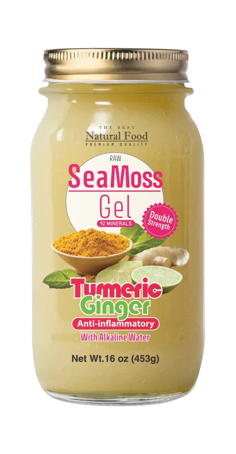 Jar of M92 Turmeric Ginger Sea Moss Gel