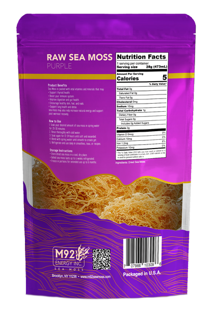 Wild Crafted Purple Power Sea Moss