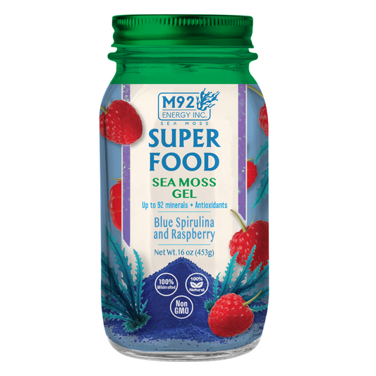 Blue Spirulina & Raspberry Sea Moss Gel